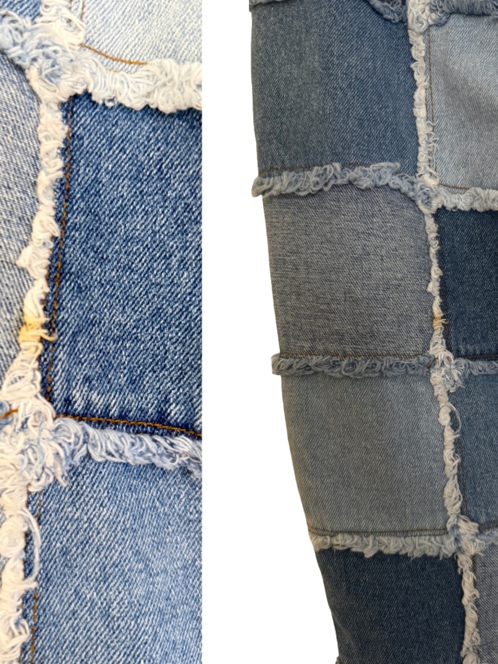 Authentic Y2K Zana•Di Patchwork Super Low-Rise Flare Jeans - Picture 6 of 7